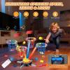 imageVATOS 3 in 1 Bean Bag ampamp Ring Toss Game Musical Jumping for Kids Electric Spinning Base with Remote Lights 12 Sandbags 12 Tossing Rings 12 Balls Indoor Outdoor Backyard Sport Toy for Boy Girl 3