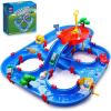 imageVATOS 2Tier Water Table for Toddlers in Summer100PCS DIY Waterways Playset with Pump for Outside YardBeachPoolside Activity Sensory Play Table Addition for Kids Boys Girls Age 3 4 5 6 Year Old