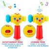 imageVATOS Musical Light Hammer Toy for Babies 1218 Months  Infant Hammer with Sounds and Lights for 1 Year Olds