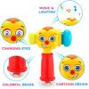 imageVATOS Musical Light Hammer Toy for Babies 1218 Months  Infant Hammer with Sounds and Lights for 1 Year Olds