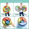 image:imageVATOS 29 Inches Dart Board Shooting Game Set  Hanging Double Sided Dinosaur Target Shooitng Board Game with 6 Toy Gun 20 Soft Form Darts Indoor Outdoor Garden Party Games Toys for 37 Years Old Kids