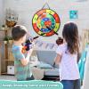 image:imageVATOS 29 Inches Dart Board Shooting Game Set  Hanging Double Sided Dinosaur Target Shooitng Board Game with 6 Toy Gun 20 Soft Form Darts Indoor Outdoor Garden Party Games Toys for 37 Years Old Kids