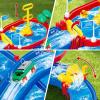 image:imageVATOS 2Tier Outdoor Water Table Toys for Kids 61PCS DIY Summer Waterways Playset with Pump Toddler Water Park Toys for Pool Backyard Beach Sensory Activity Fun Toy Gift for Boys Girls 35 48
