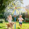 image:imageVATOS 59 Windmill Water Sprinkler Outdoor Yard Toy for Kids New Upgrades DoubleSided with 6 Blades 54 Spray Nozzles 360 Spining Splash Summer Fun Play for Boys Girls Pets and Lawn Watering