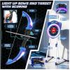 image:imageVATOS 2 Pack LED Bow and Arrow for Kids with Auto Scoring Light Up Archery Set with 10 Suction Cup Arrows 2 Quivers LED Archery Target Indoor Outdoor Backyard Toy Gift for for Boys Girls Ages 512