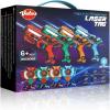 image:imageVATOS Laser Tag 360 Sensors Set of 4 Players 24GHz Rechargeable Infrared Realtime Data Display Laser Tag Gun Fun Family Group Activity Game Toy Guns for Kids Teenage Gifts Age 6