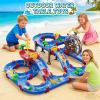 image:imageVATOS 2Tier Watermill Summer Water Table 124 PCS DIY Water Table with Water Pump Toys for Toddlers 35 47 Years Old Fun Water Playset Outdoor Water Toys for Backyard Beach Balcony Garden