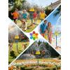 image:imageVATOS Water Sprinkler Outdoor Yard Toy for Kids Smile Face Rainbow Splash Toy with 8 Wiggle Tubes 4 Nozzle Backyard Lawn Water Sprinkler Summer Family Games Fun Water Toys for Kids 38 Boy Girl