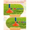 image:imageVATOS Water Sprinkler Outdoor Yard Toy for Kids Smile Face Rainbow Splash Toy with 8 Wiggle Tubes 4 Nozzle Backyard Lawn Water Sprinkler Summer Family Games Fun Water Toys for Kids 38 Boy Girl