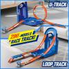 image:imageVATOS Toy Cars Fuel Tank Routes for Children 2in1 Mode Car Racing Track with 6 Cars Storage Stunt Box Race Tracks Toy Gift for Boys Age 3 4 5 6 7 8