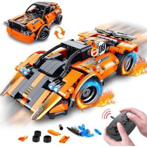image:imageVATOS STEM Building Toys for Kids  2in1 Tech Remote Control Car Building Kits  RC Racing Cars Building Bricks amp Construction Vehicle Engineering Kits Toys for Boys Girls Aged 6 7 8 9 10 11 12