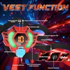 image:imageVATOS Laser Tag 360 Sensors Set of 2 Players 24GHz Rechargeable Infrared Realtime Data Display Laser Tag Gun Fun Family Group Activity Game Toy Guns for Kids Teenage Gifts Age 6Red and Blue