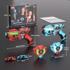 image:imageVATOS Laser Tag 360 Sensors Set of 2 Players 24GHz Rechargeable Infrared Realtime Data Display Laser Tag Gun Fun Family Group Activity Game Toy Guns for Kids Teenage Gifts Age 6Red and Blue