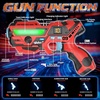 image:imageVATOS Laser Tag 360 Sensors Set of 2 Players 24GHz Rechargeable Infrared Realtime Data Display Laser Tag Gun Fun Family Group Activity Game Toy Guns for Kids Teenage Gifts Age 6Red and Blue