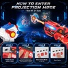 image:imageVATOS Rechargeable Laser Tag Set 2 Infrared Laser Tag Guns Interactive Projection with LED Score Display amp 3 Target Cards Kids Adults Shooting Battle Game Family Fun Toys Gift for Boys Girls 6