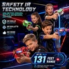 image:imageVATOS Rechargeable Laser Tag Set of 4 Infrared Laser Tag Guns with LED Screen Sound amp Vibration 40m Range  Indoor Outdoor Shooting Game Toys for Boys Girls Family Birthday Gift for Kids 6Red blue white and Green