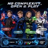image:imageVATOS Rechargeable Laser Tag Set of 4 Infrared Laser Tag Guns with LED Screen Sound amp Vibration 40m Range  Indoor Outdoor Shooting Game Toys for Boys Girls Family Birthday Gift for Kids 6Red blue white and Green