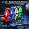 image:imageVATOS Rechargeable Laser Tag Set of 4 Infrared Laser Tag Guns with LED Screen Sound amp Vibration 40m Range  Indoor Outdoor Shooting Game Toys for Boys Girls Family Birthday Gift for Kids 6Red blue white and Green