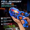 image:imageVATOS Rechargeable Laser Tag Set of 4 Infrared Laser Tag Guns with LED Screen Sound amp Vibration 40m Range  Indoor Outdoor Shooting Game Toys for Boys Girls Family Birthday Gift for Kids 6Red blue white and Green