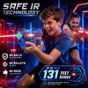 image:imageVATOS Rechargeable Laser Tag Set of 4 Infrared Laser Tag Guns with LED Screen Sound amp Vibration 40m Range  Indoor Outdoor Shooting Game Toys for Boys Girls Family Birthday Gift for Kids 6Red and Blue