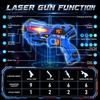 image:imageVATOS Rechargeable Laser Tag Set of 4 Infrared Laser Tag Guns with LED Screen Sound amp Vibration 40m Range  Indoor Outdoor Shooting Game Toys for Boys Girls Family Birthday Gift for Kids 6Red blue white and Green