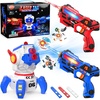 image:imageVATOS Rechargeable Laser Tag Set 2 Infrared Laser Tag Guns Interactive Projection with LED Score Display amp 3 Target Cards Kids Adults Shooting Battle Game Family Fun Toys Gift for Boys Girls 6